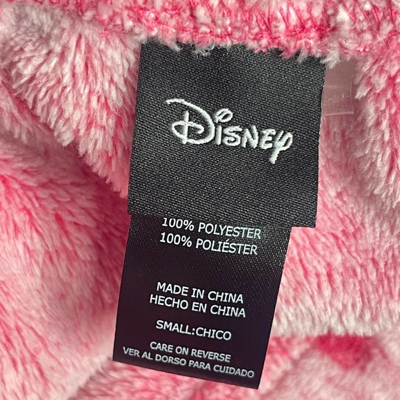 Disney Pajama Pants Womens Small Pink Fleece Jogger Pull On Mickey Ears - Picture 5 of 12